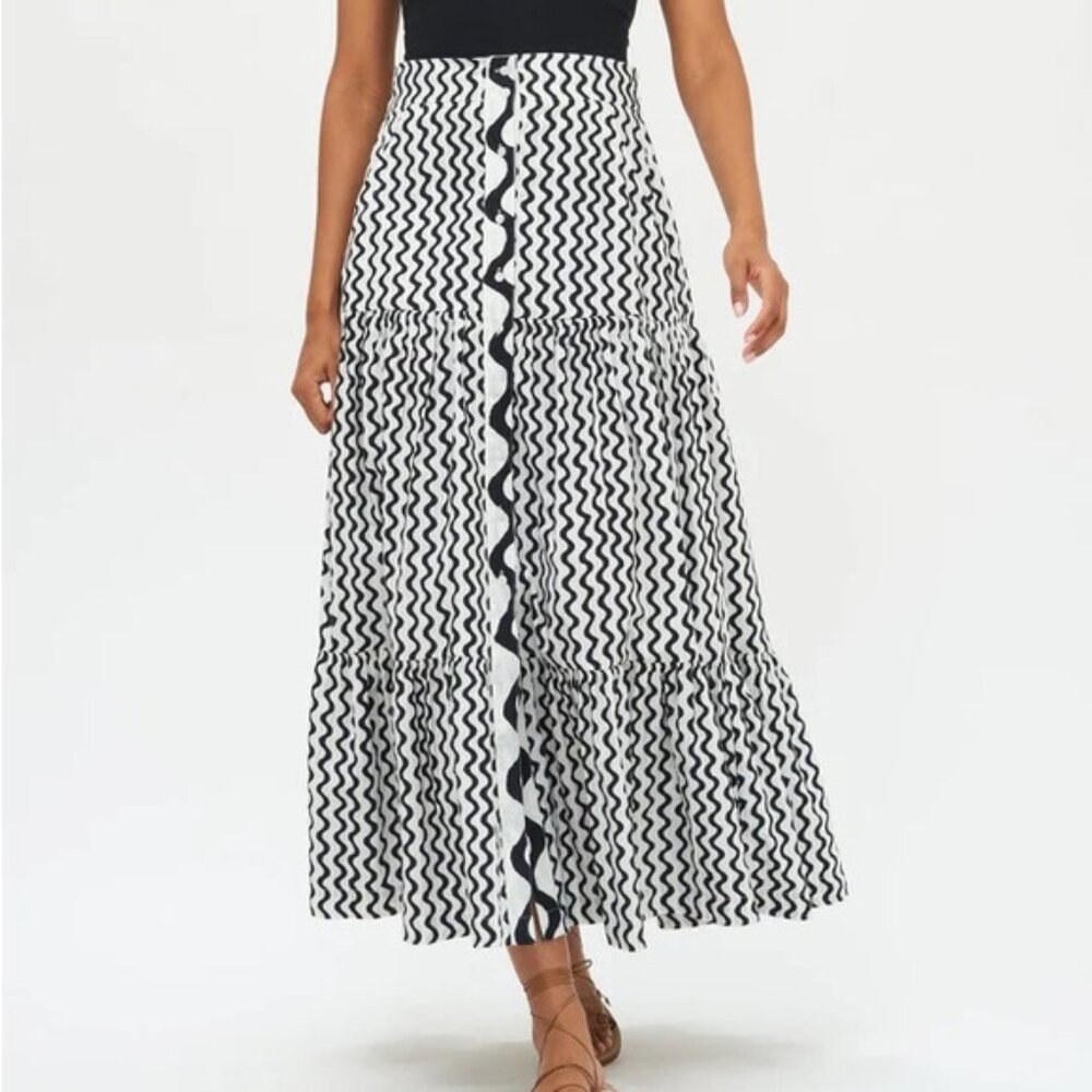 Oliphant Button Front Skirt